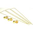10x Round Loupes & Chain Gemstone Jewelers Tool 6Pcs