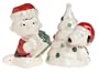 Lenox Snoopy's Christmas Earthenware Salt and Pepper Set