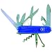 Victorinox Swiss Army Huntsman Pocket Knife,Translucent Sapphire