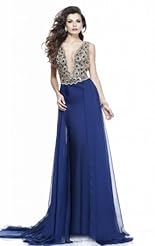 Sexy Crystals Lace Beaded  Applique Crystal Chiffon/Taffeta/Tulle Club Dress/Evening Dress  With Rhinestones