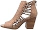 Rampage Womens Viva Peep toe Side Cut Out Block Heeled Bootie