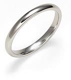 Platinum 2.5mm Comfort Fit Plain Band