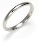 Platinum 2.5mm Comfort Fit Plain Band