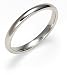 Platinum 2.5mm Comfort Fit Plain Band