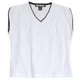 Womens Boast V-Neck Crop Top-White/Navy
