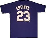 Kansas City Royals Zack Greinke Name and Number T Shirt