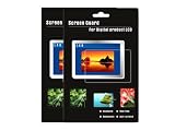 2-Pack Premium Reusable LCD Screen Protector with Lint Cleaning Cloth for Amazon Kindle DX E-Book Reader