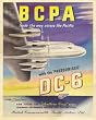 BCPA (DC-6 Plane Vintage Ad) Art Print Poster - 16x20