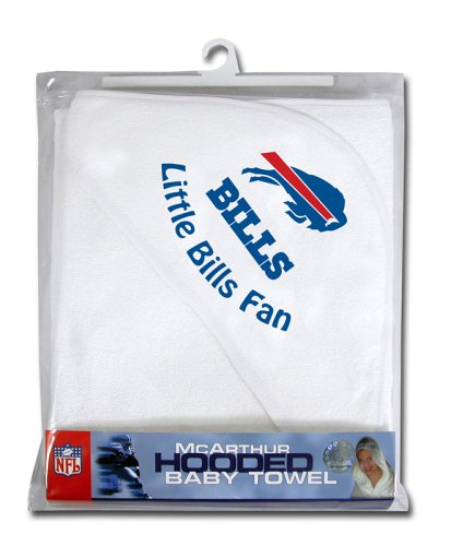 Buffalo Bills Hooded Baby Towel (White)