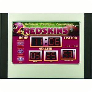 6.59 Scoreboard Desk Clock Washington Redskins