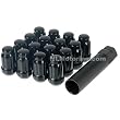 Black Spline Drive Lug Nuts 12x1.25 16 piece