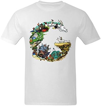 Winter Wins Men's Studio Ghibli Characters Show Art Design T-Shirt - Cool T-shirt US Size Small