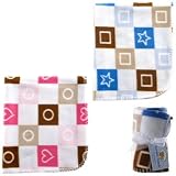 Luvable Friends Printed Fleece Blanket, Blue
