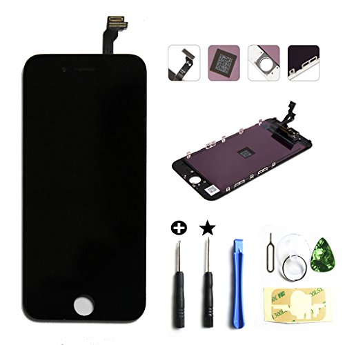 iPhone 6 (4.7 inch) LCD Touch Screen Digitizer Frame Assembly Full Set LCD Touch Screen Replacement-black