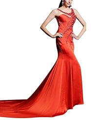 Sexy Beaded Sequined Jeweled Knit Mermaid Cocktail Sleeveless Homecoming Dress/Prom Dress/Wedding Party Dress 