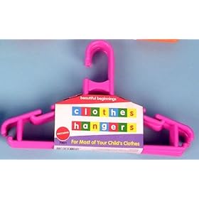 Baby Clothes Hangers - Pack of 6 - Colour Pink