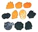 Plastic 10-pc. Halloween Cookie Cutter Stamp Set