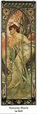 Art Print, Le Soir, 1899 by Alphonse Maria Mucha, Final Size: 11.75 in X 35.5 in.