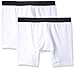 Calvin Klein Men's 2-Pack Bold Cotton Boxer Brief, White, Medium