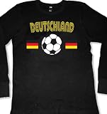 Deutschland Flags International Soccer Thermal Shirt, Germany Soccer Mens Thermal Shirt
