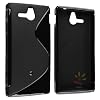 Everydaysource Frost Black S-Line TPU Rubber Case Compatible With Sony Xperia U ST25i