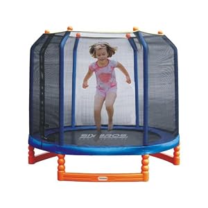 SixBros. Sport - Sixjump 2,10 M Ø Trampoline de jardin TS210/883 - Filet de sécurité | Certifié par Intertek / GS