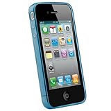 Thin Protective Slip-Cover - iPhone 4 - Wavy Blue
