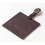 Clava Tuscan Leather Square Luggage Tag