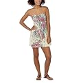 Xhilaration&reg; Juniors Swim Roses Print Terry Swim Cover-up - Pink/Yellow/Green