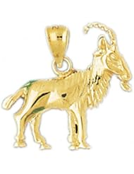 Dazzlers Solid 14k Gold Goat Farm Animal Charm Pendant Available in three colors from jewelsberry (weights: 2.4 grams only)