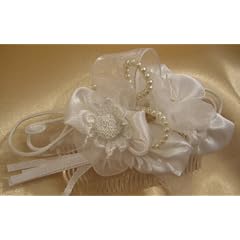 Haarschmuck Kommunion Haarkamm Hochzeit Haarschmuck Brautschmuck weiss