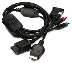 Wii/PS3 VGA HDTV AV Cable