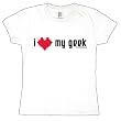 I Love My Geek Ladies T-Shirt I Love My Geek Ladies T-Shirt