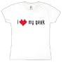I Love My Geek Ladies T-Shirt - Small