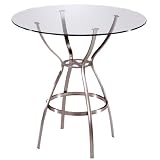 Trica Amsterdam Counter Height Brushed Steel