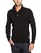 TOM TAILOR Herren Pullover 30147180910/Toby ribmix troyer, Gr. 50/52 (L), Schwarz (2999)