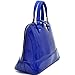 Dasein Faux Leather Dome Zip-Around Satchel