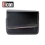 icon Black Leather w/ Pink Stitching Digital Camera Case for Canon Powershot SD770 IS, SD780 IS, SD790 IS, SD800 IS, SD870 IS, SD880 IS, SD960 IS, SD970 IS, SD1000, SD1100 IS & SD1200 IS