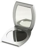 Danielle Oblong Compact Mirror, Silver