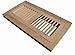 WELLAND Hardwood Flush Mount Floor Register Vent Unfinished,6 inch x 14 inch,White Oakd, Multiple Sizes