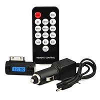 SODIAL(TM) iPhone Transmitter to FM Radio & Car Charger for iPhone 3G 3Gs 4 iPod Touch 2nd/Second Gen/Generation