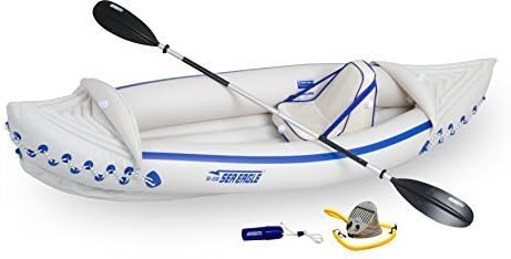 Sea Eagle SE330 Inflatable Sports Kayak Pro Solo Package by Sea Eagle Boats