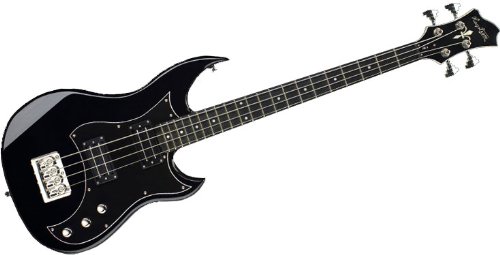 Hagstrom HB-4 Bass Guitar (4 String, Black Gloss)