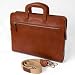 LEGALE - Slim Italian Leather Portfolio with Retractable Handles