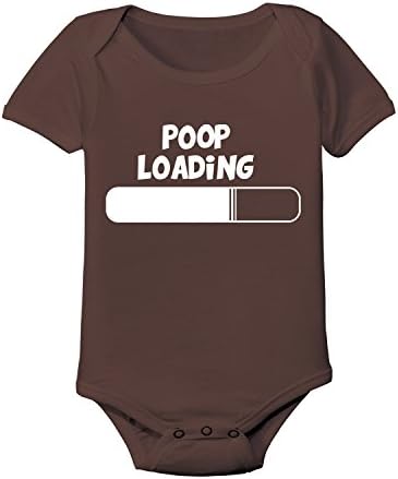 Poop Loading Funny Computer Nerd Baby One Piece 6 Months Brown