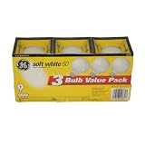 GE 40870 Soft White 60 Watt Frosted G25 Light Bulb - Edison Base A19