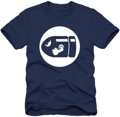 Super Mario Bullet Navy T-shirt (XXL)