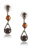 1928 Jewelry Orange Teardrop Dangle Earrings
