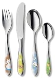 Produkt-Bild: Auerhahn Happy Farm - bunt - 4tlg. Kinderbesteck Edelstahl in Geschenkverpackung