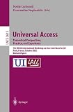Universal Access - Theoretical Perspectives, Practice, and Experience: 7th ERCIM International Workshop on User Interfaces for All, Paris, France, October ... Papers (Lecture Notes in Computer Science)